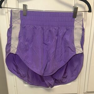 FP Movement by Free People Purple Athletic Shorts with Gray Trim